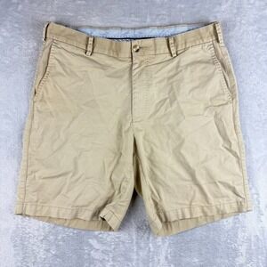 Peter Millar Shorts Mens 34 Beige Tan Soft Touch Twill Chino Khaki Golf Casual
